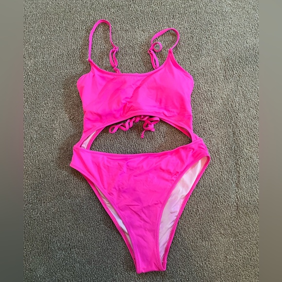 Hot pink Monokini - Picture 3 of 7